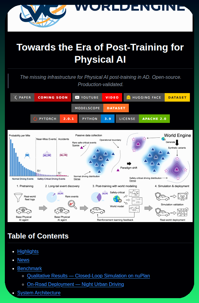 Opendrivelab Worldengine screenshot