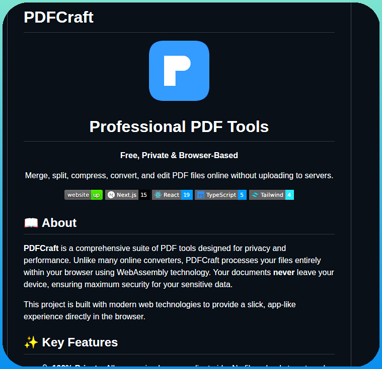 Pdfcrafttool Pdfcraft screenshot