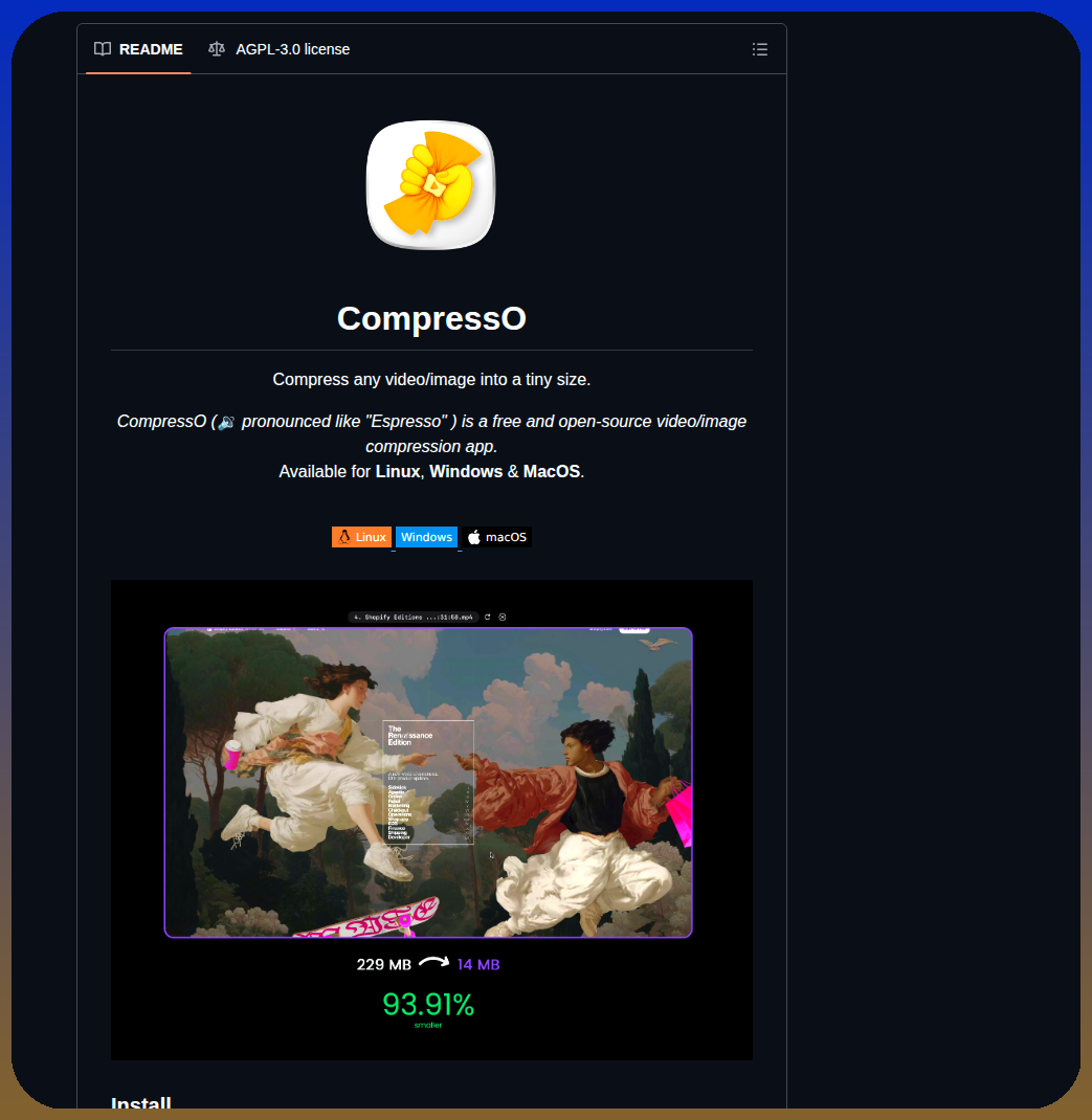 Codeforreal1 Compresso screenshot