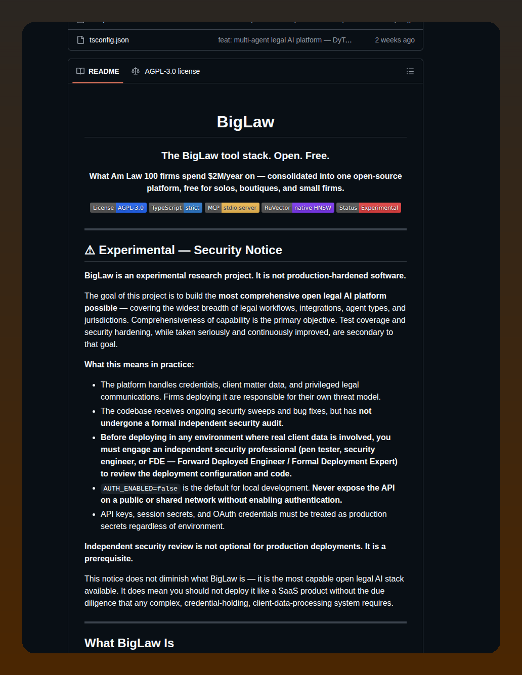 Discover Legal Biglaw screenshot