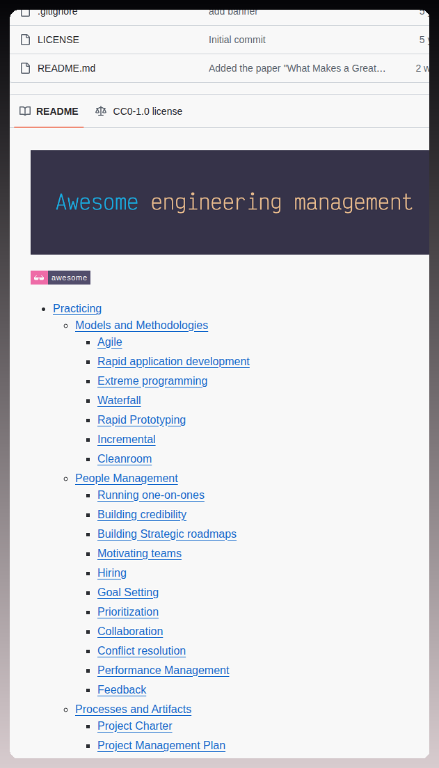 Engineering Management Awesome Engineering Management screenshot