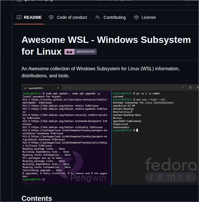 Sirredbeard Awesome Wsl screenshot