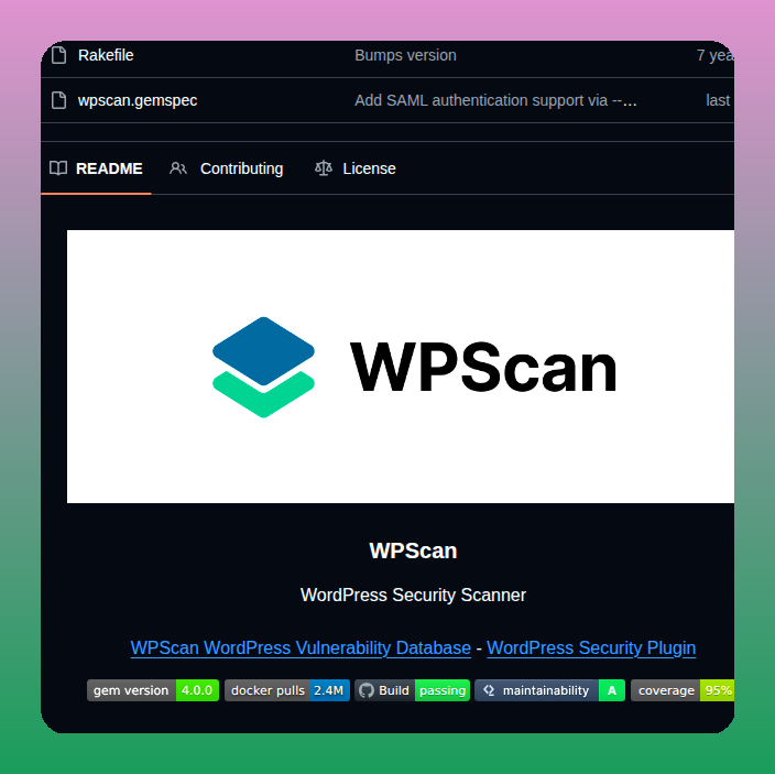 Wpscanteam Wpscan screenshot