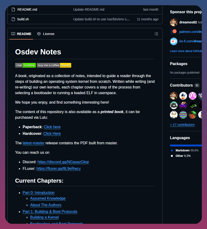 Dreamportdev Osdev Notes screenshot