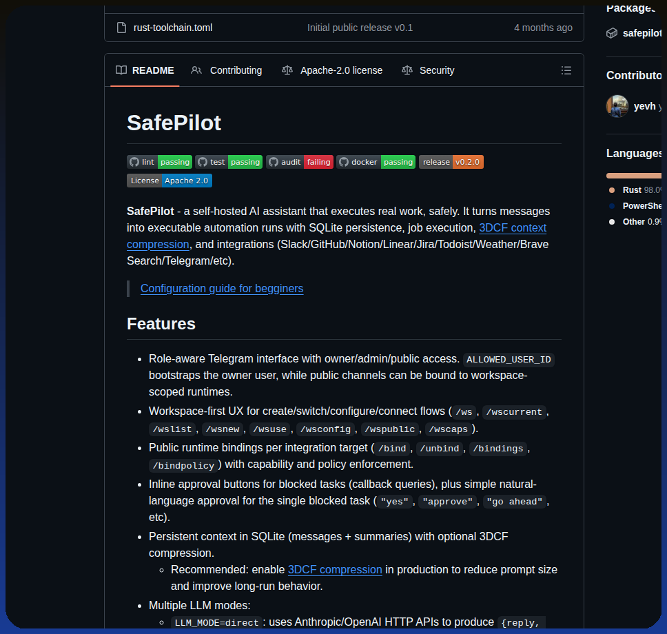 3dcf Labs Safepilot screenshot
