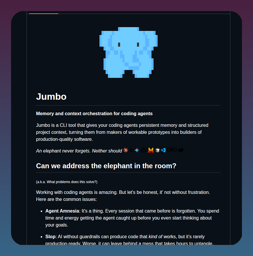 Jumbocontext Jumbo.cli screenshot