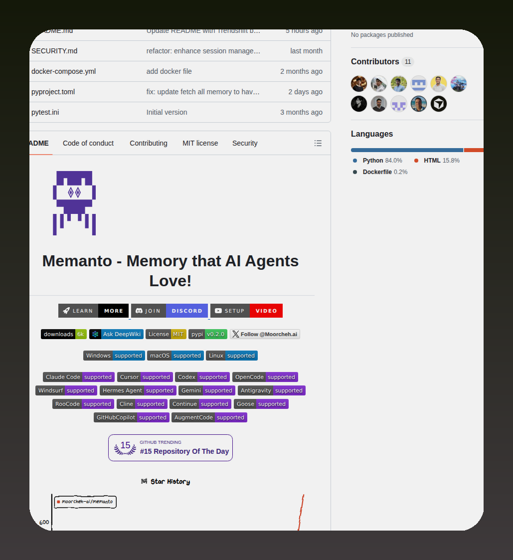 Moorcheh Ai Memanto screenshot