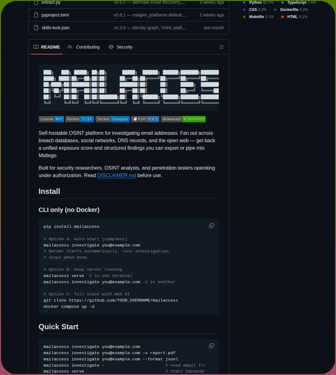 Katrielmoses Mailaccess screenshot