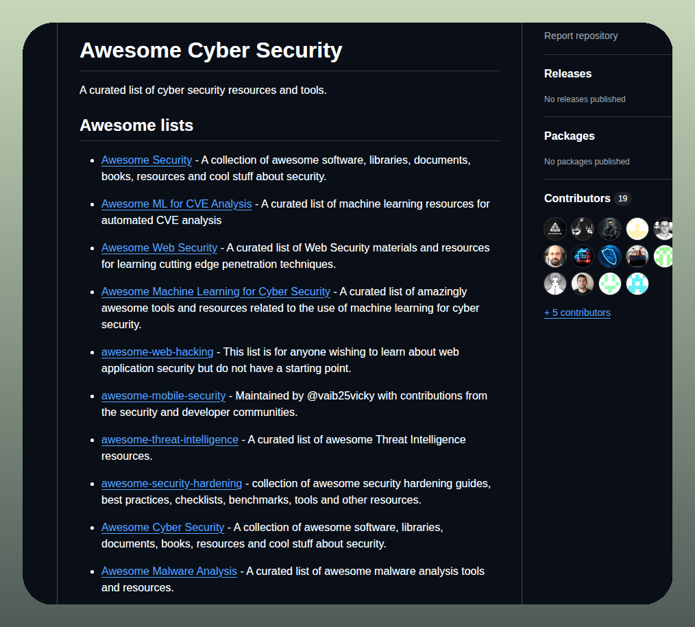 Okhosting Awesome Cyber Security screenshot
