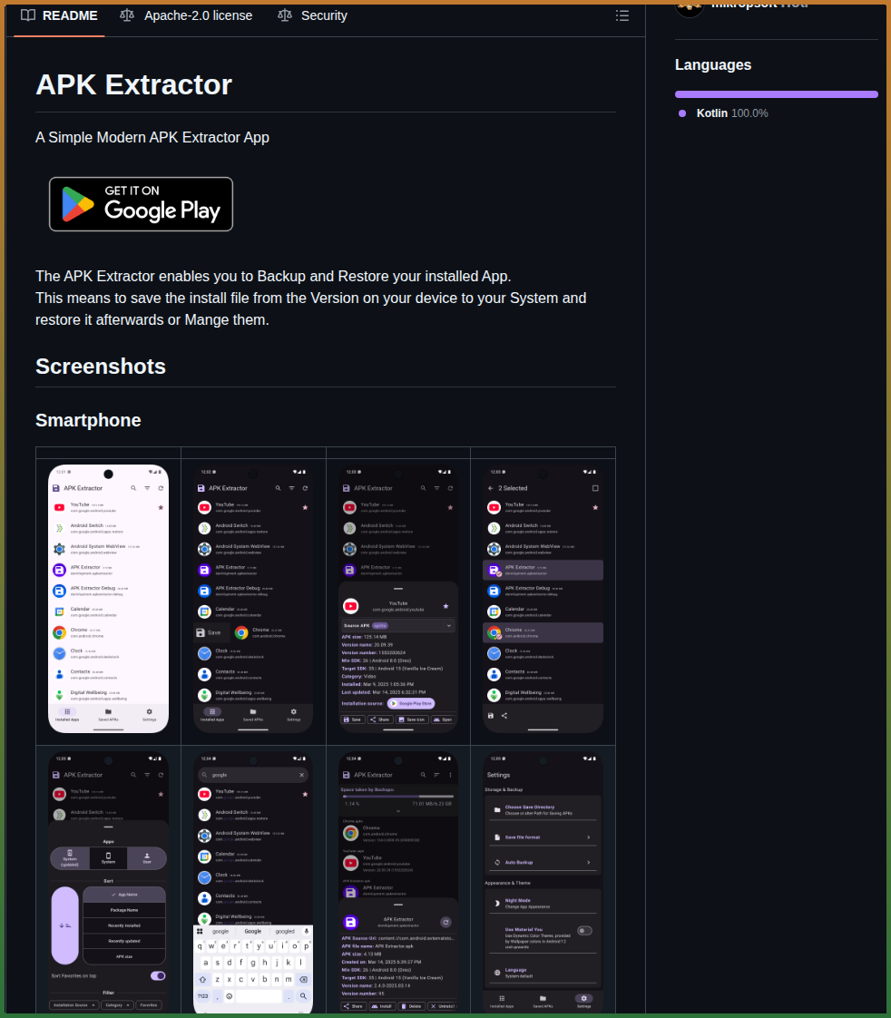 Domilopment Apk Extractor screenshot