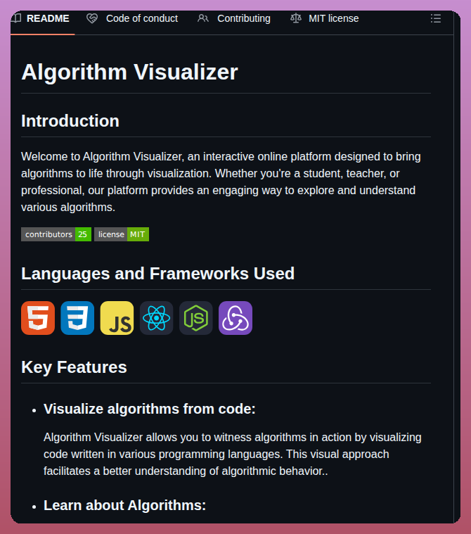 Algorithm Visualizer Algorithm Visualizer screenshot