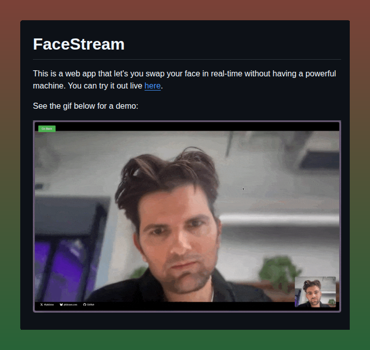 Philipp Eisen Facestream screenshot
