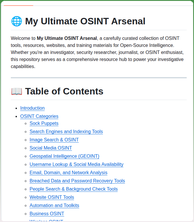 Rashidwassan My Ultimate Osint Arsenal screenshot
