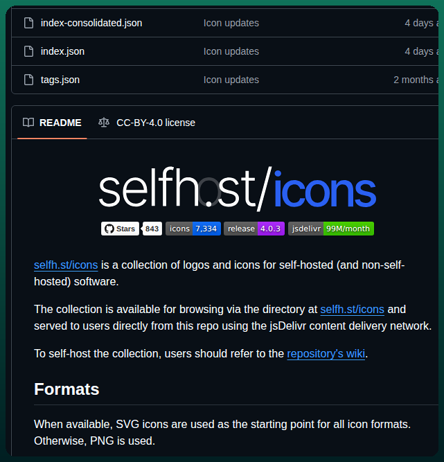 Selfhst Icons screenshot