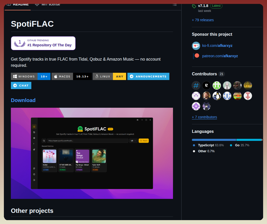 Spotbye Spotiflac screenshot