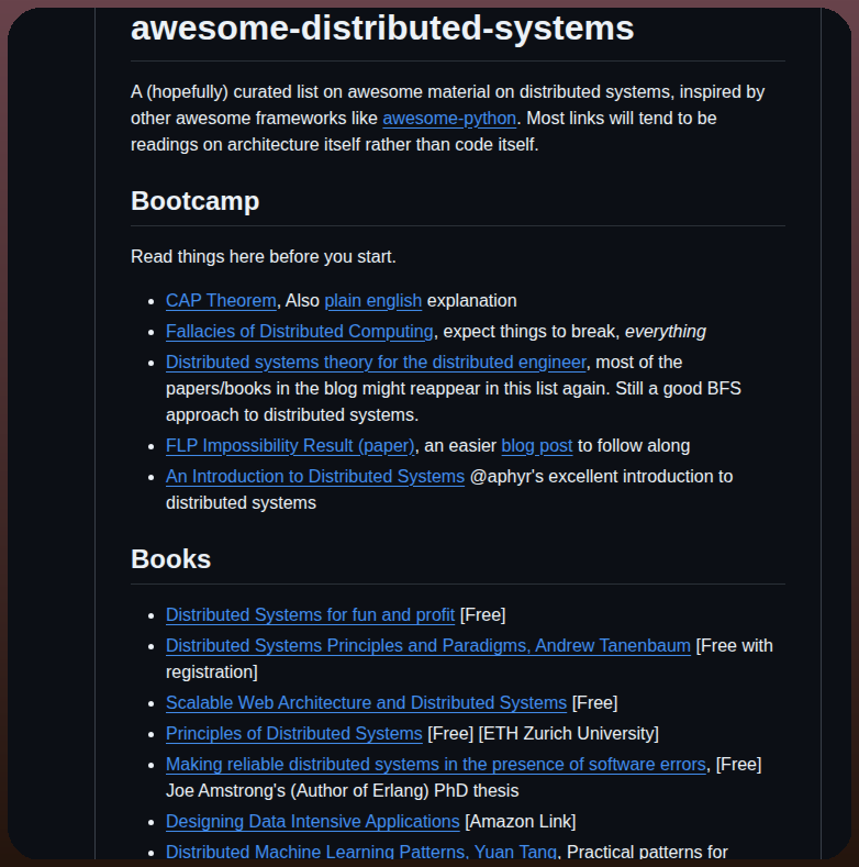 Theanalyst Awesome Distributed Systems screenshot