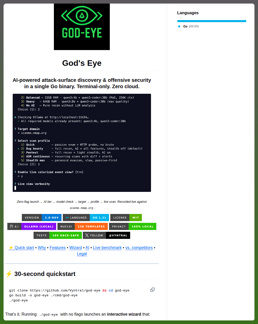 Vyntral God Eye screenshot
