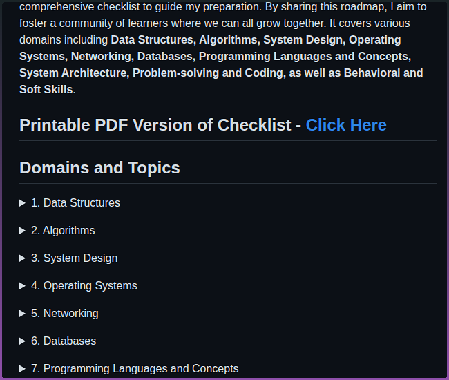 Aasthas2022 Sde Interview And Prep Roadmap screenshot