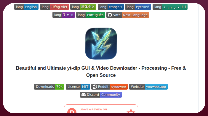Vanloctech Youwee screenshot