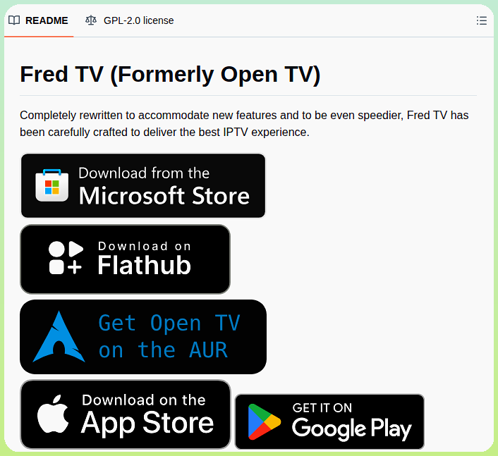 Fredolx Open Tv screenshot