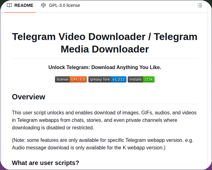 Neet Nestor Telegram Media Downloader screenshot