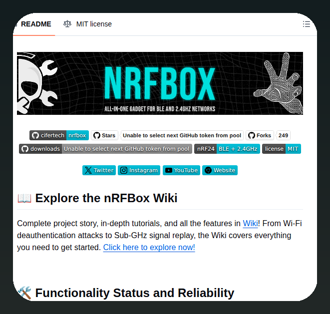 Cifertech Nrfbox screenshot