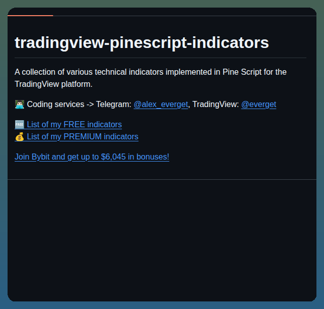 Everget Tradingview Pinescript Indicators screenshot