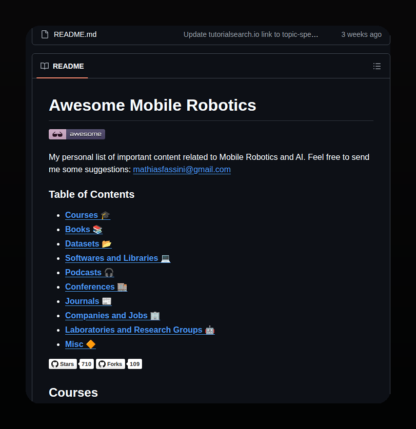 Mathiasmantelli Awesome Mobile Robotics screenshot