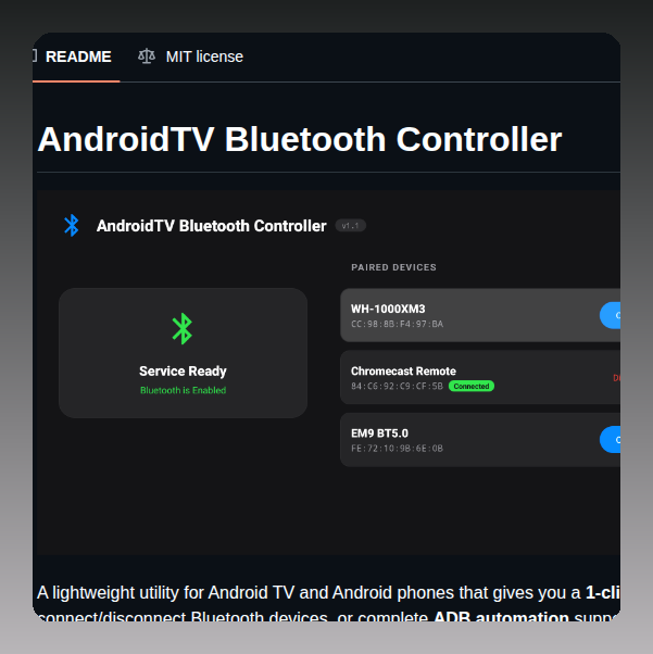 Saihgupr Androidtvbluetooth screenshot
