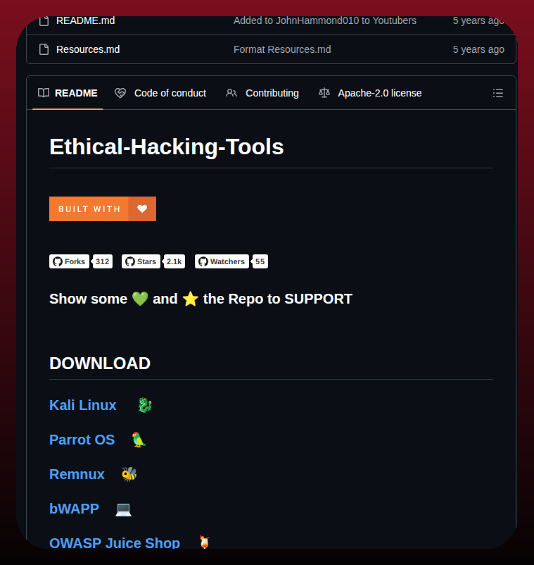 Hhhrrrttt222111 Ethical Hacking Tools screenshot
