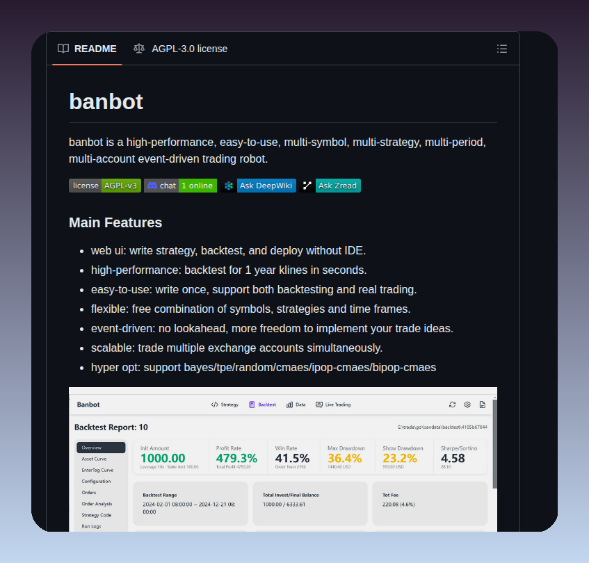 Banbox Banbot screenshot