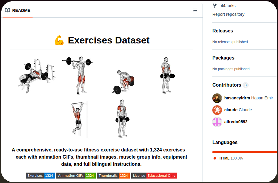 Hasaneyldrm Exercises Dataset screenshot