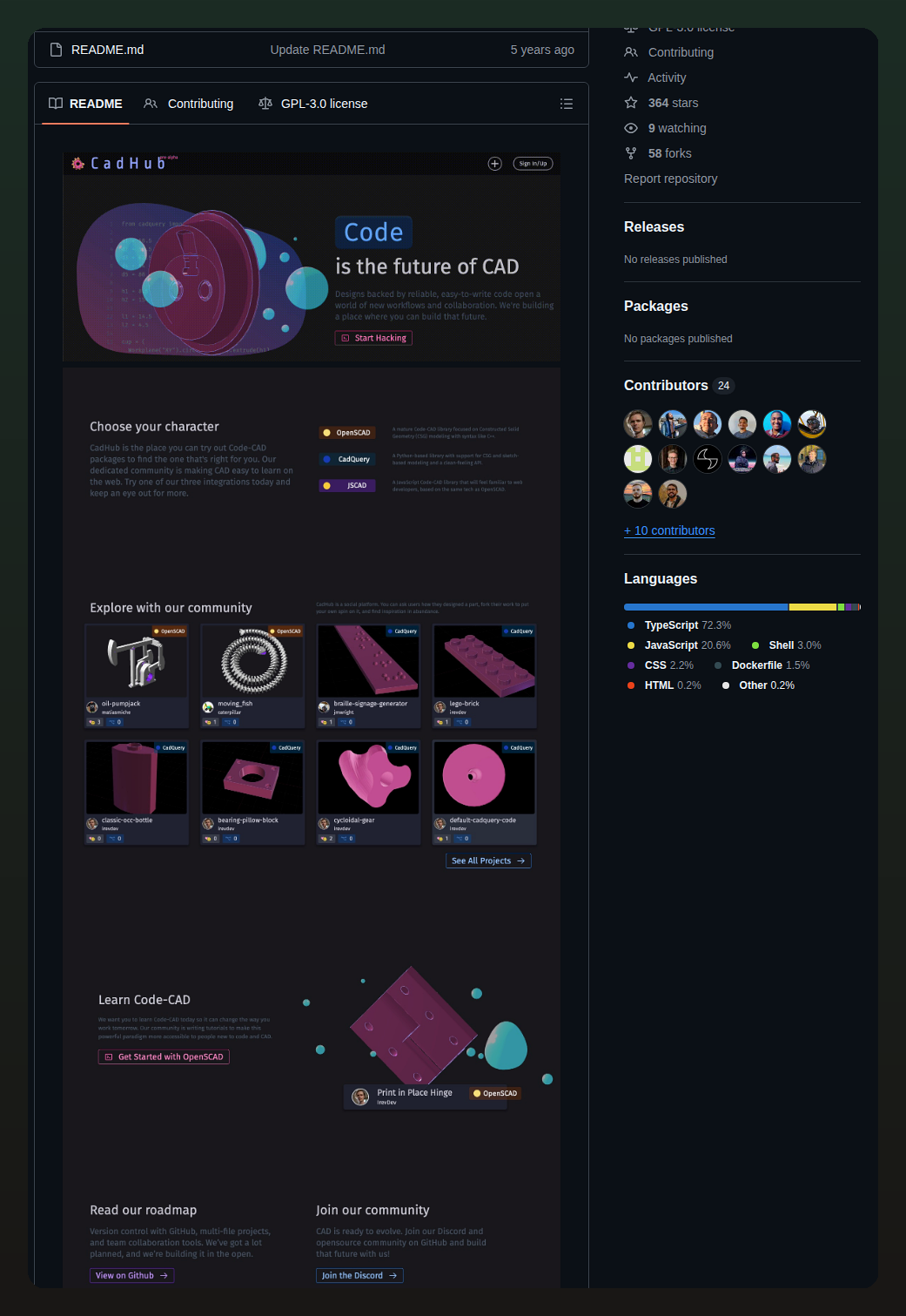 Irev Dev Cadhub screenshot