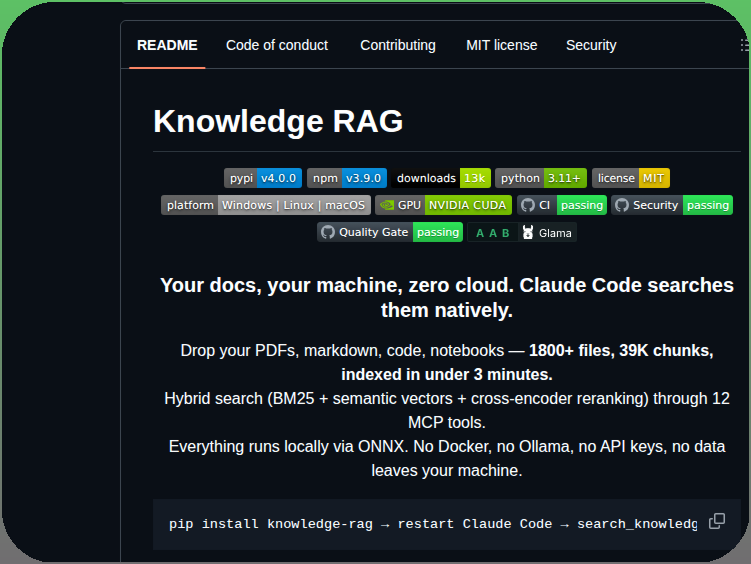 Lyonzin Knowledge Rag screenshot