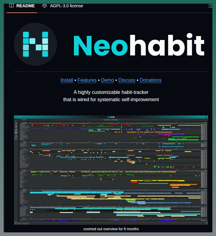 Vsein Neohabit screenshot