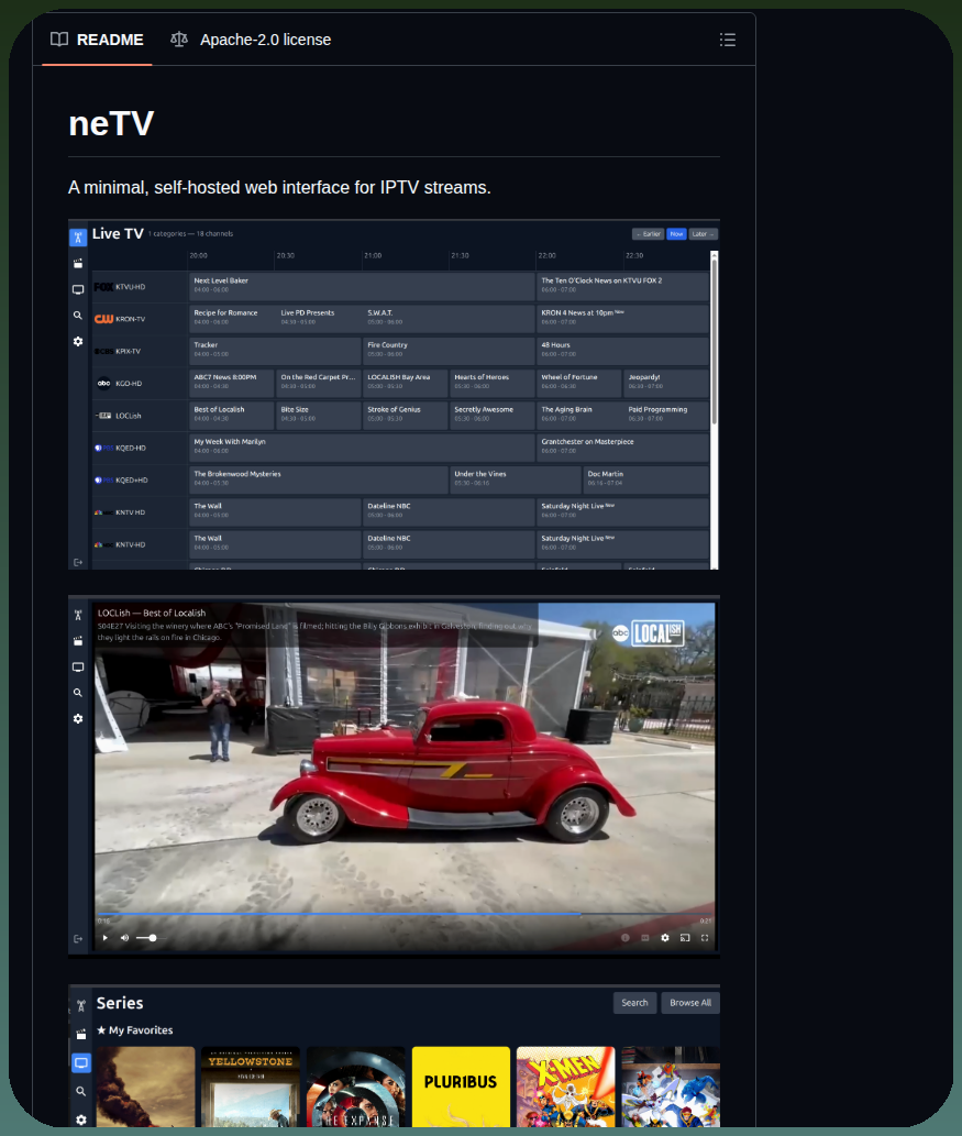 Jvdillon Netv screenshot