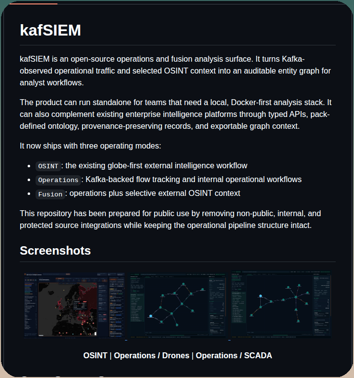 Scalytics Kafsiem screenshot