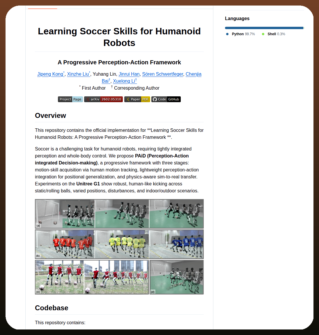 Telehuman Humanoidsoccer screenshot