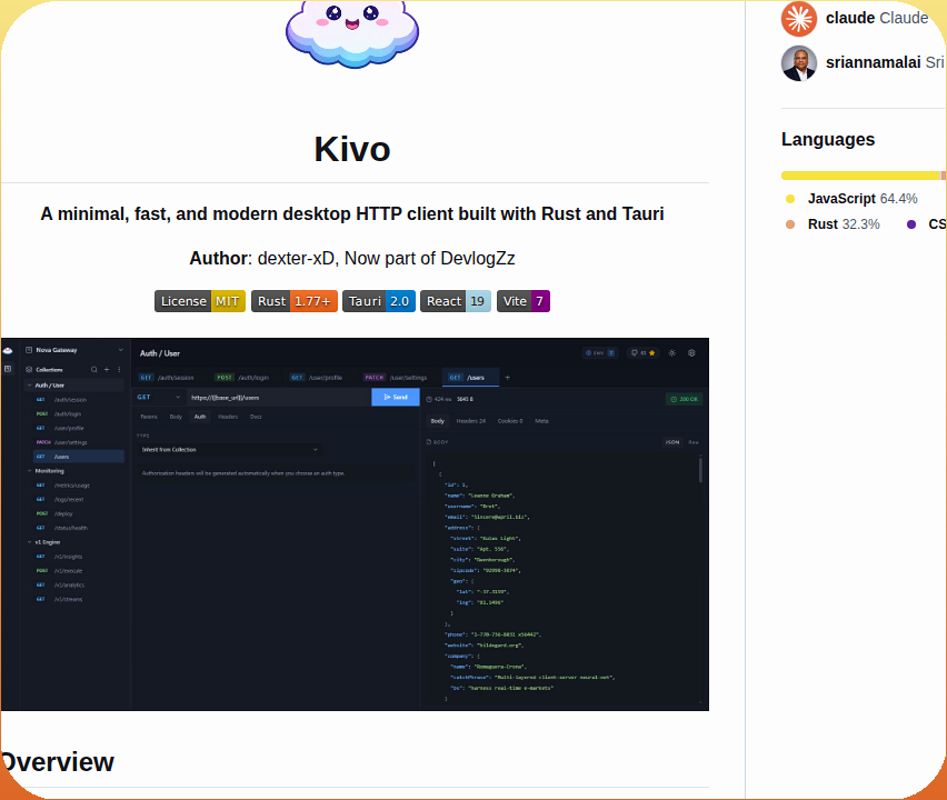 0x2alab Kivo screenshot