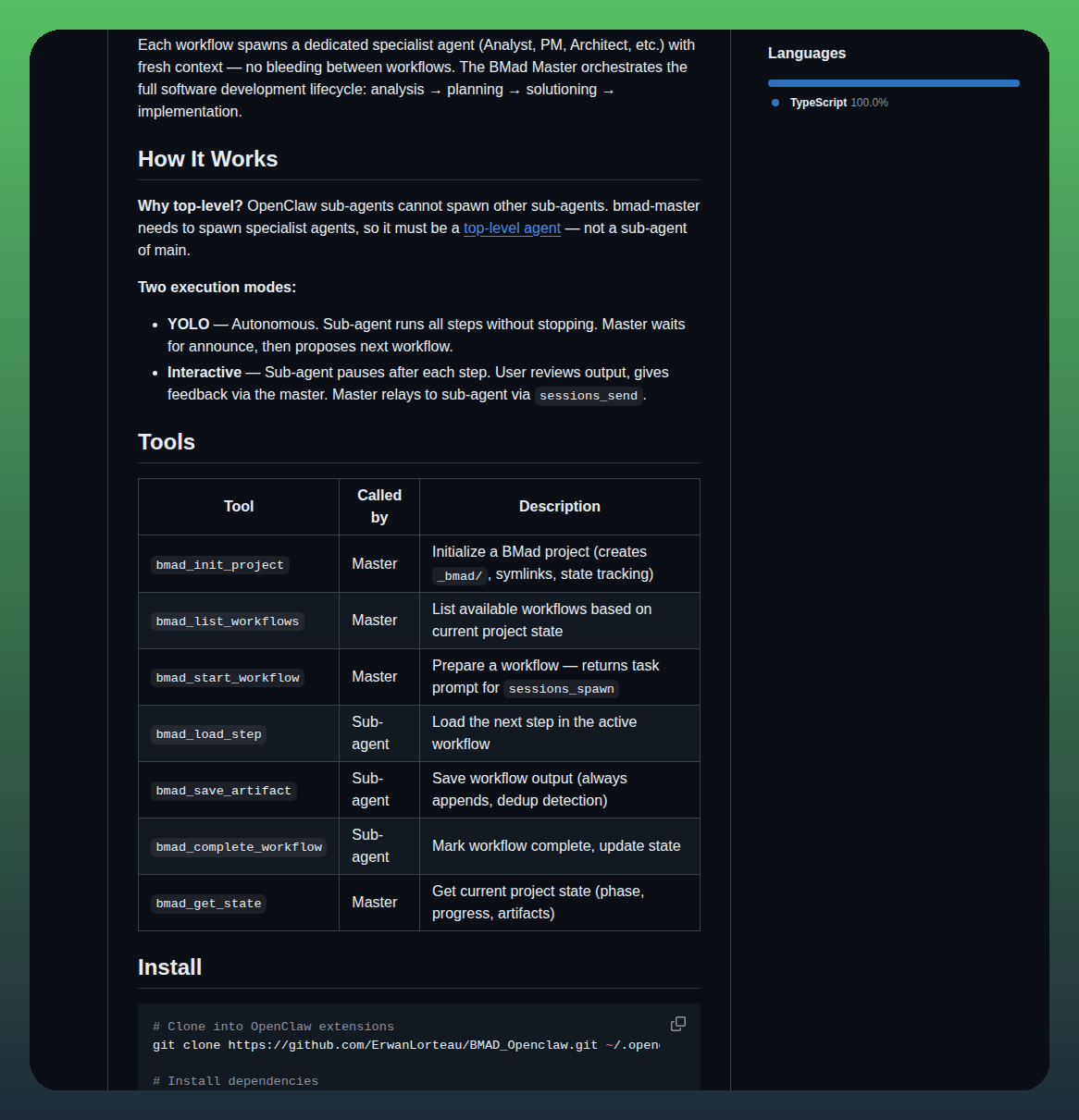 Erwanlorteau Bmad_openclaw screenshot