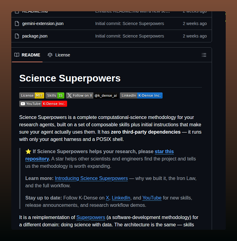 K Dense Ai Science Superpowers screenshot