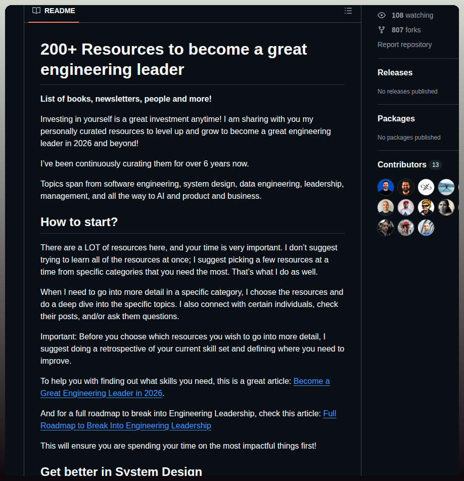 Gregorojstersek Resources To Become A Great Engineering Leader screenshot