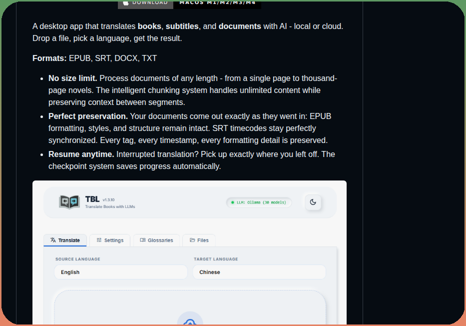 Hydropix Translatebookswithllms screenshot