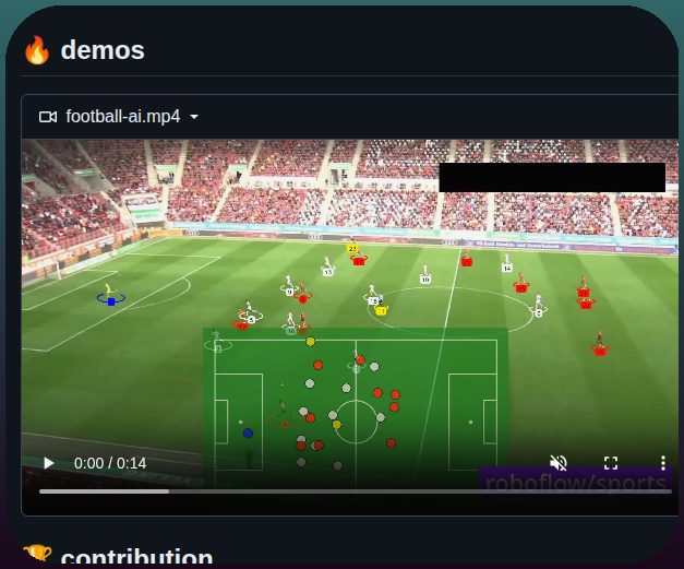 Roboflow Sports screenshot