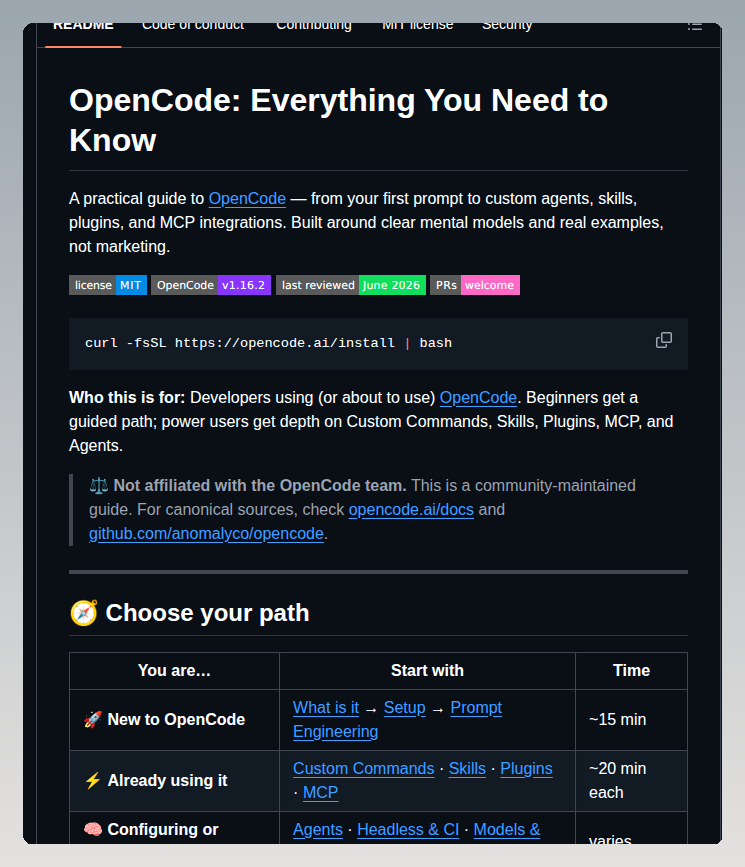 Wesammustafa Opencode Everything You Need To Know screenshot