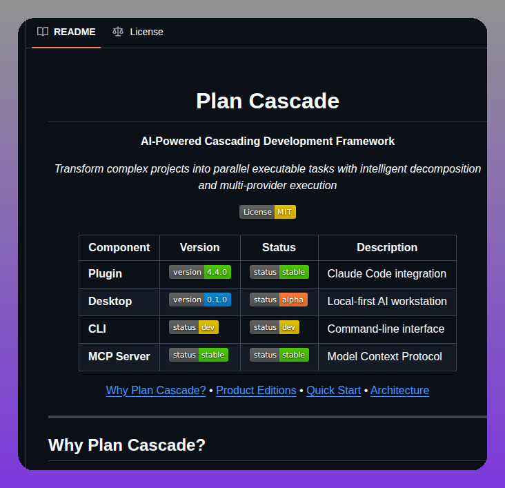 Taoidle Plan Cascade screenshot