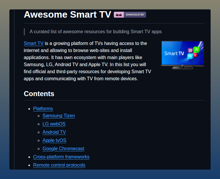 Vitalets Awesome Smart Tv screenshot
