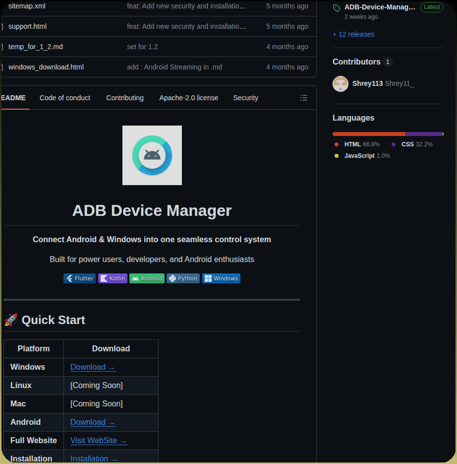 Shrey113 Adb Device Manager 2 screenshot