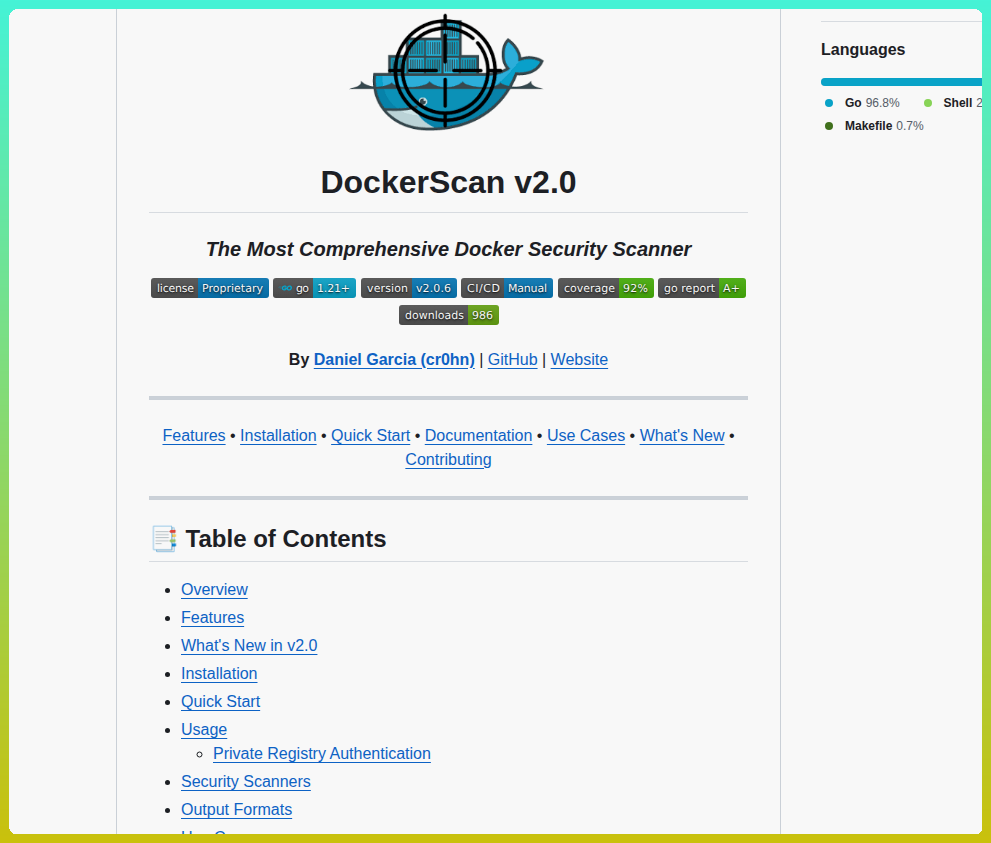 Cr0hn Dockerscan screenshot