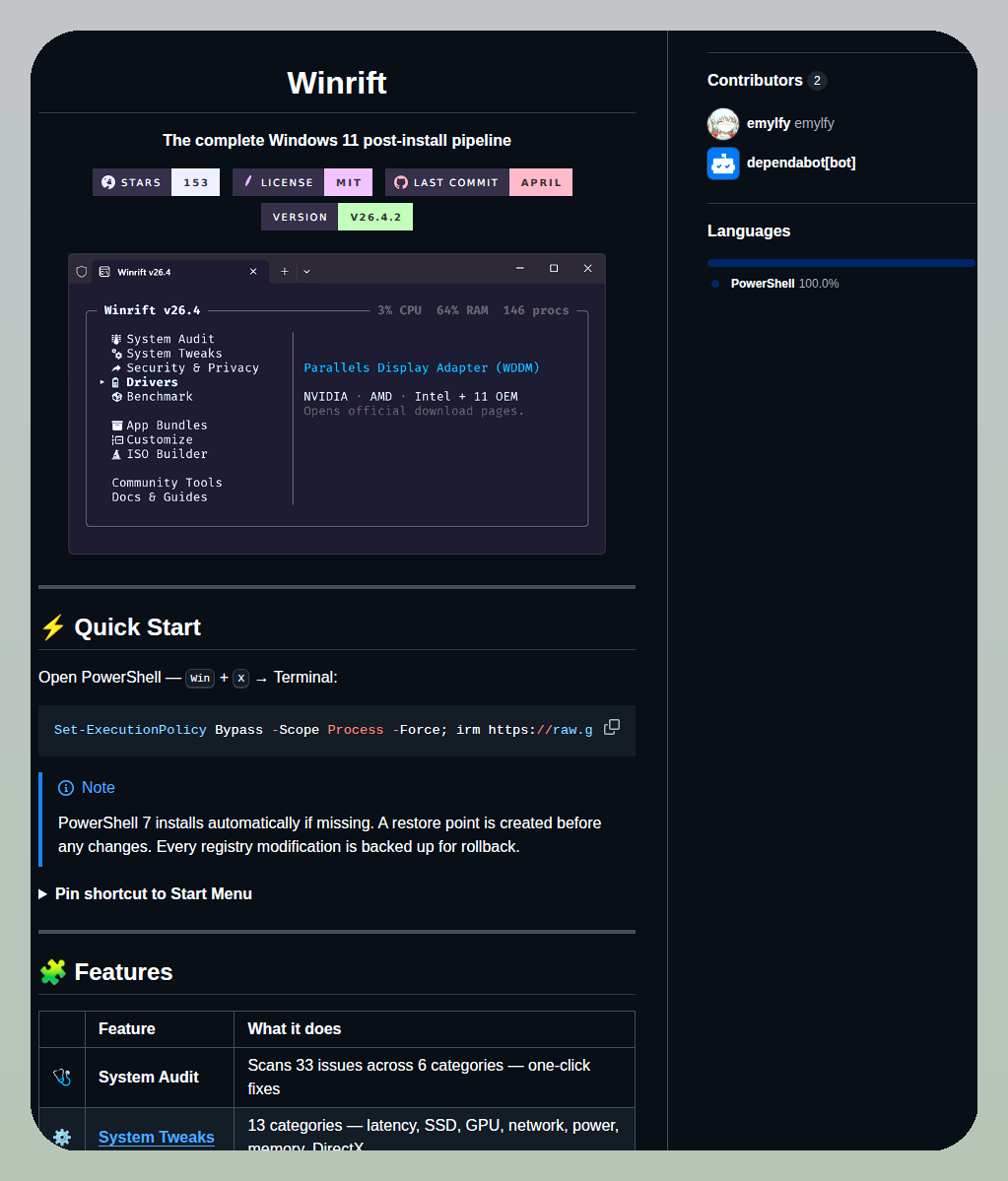 Emylfy Winrift screenshot